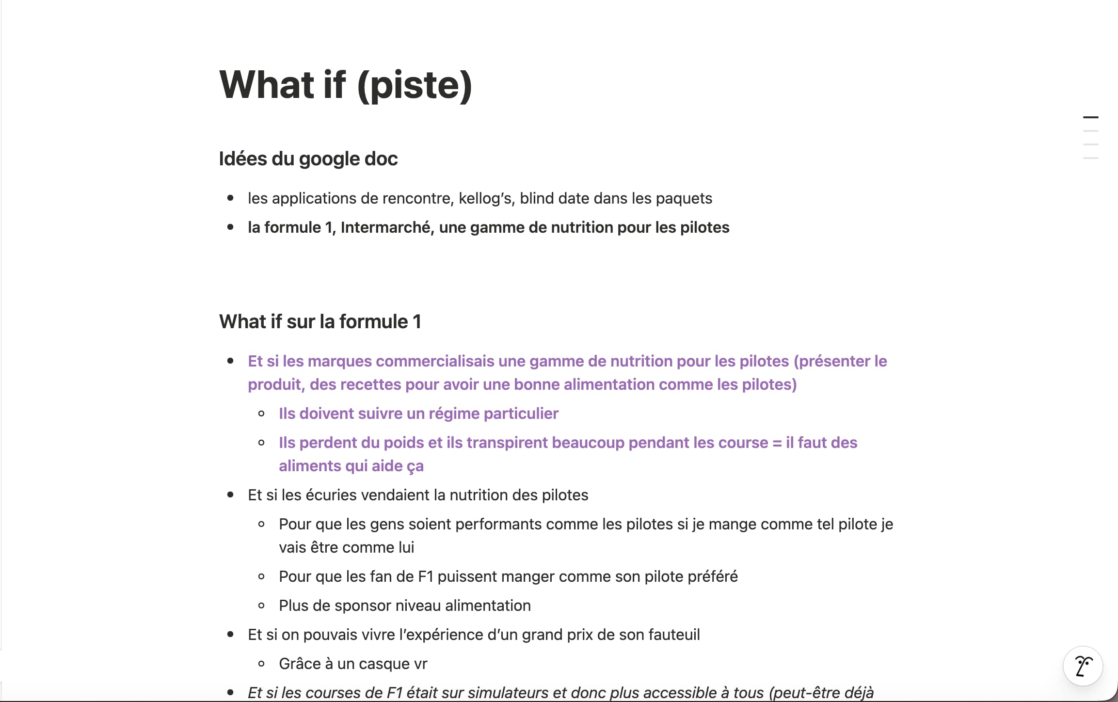 Image image qui montre mon fichier notion avec mes idées
