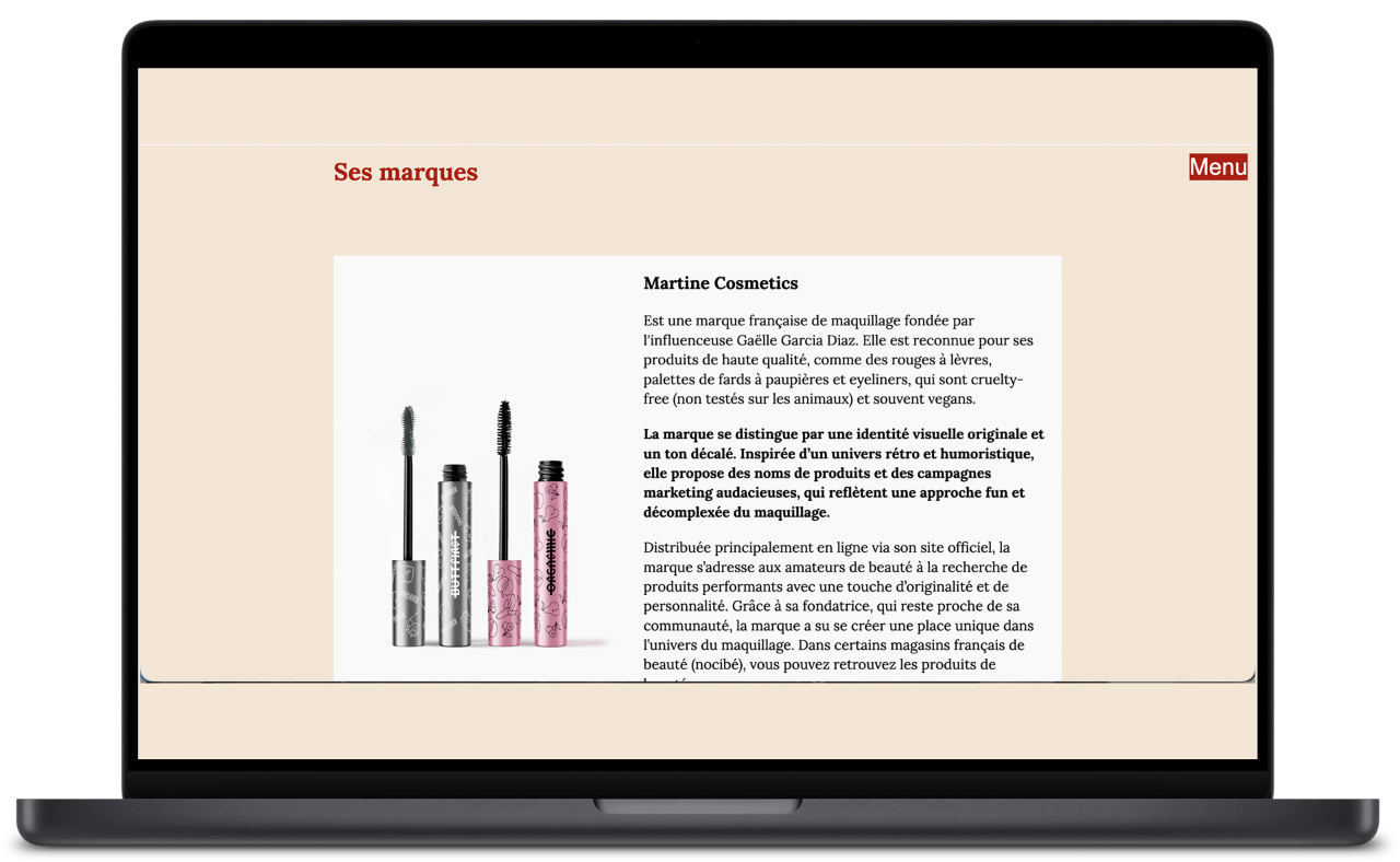 Mockup d'un ordinateur qui illustre le projet janus